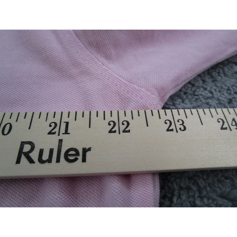 Polo Ralph Lauren Mens Pink Featherweight Mesh Long Sleeve Button Down Shirt L